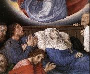 GOES, Hugo van der The Death of the Virgin (detail) USA oil painting artist